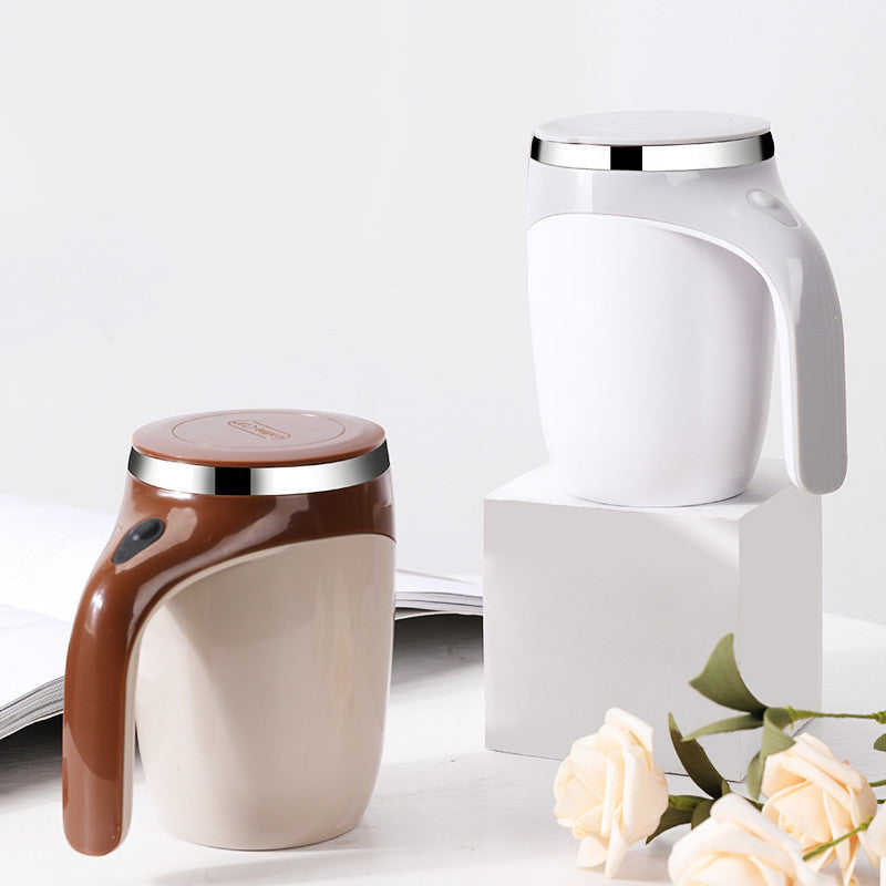 Rechargeable Automatic Self Stirring Coffee Mug | Electric Magnetic Stirring Cup 304 Stainless Steel | Portable Milkshake & Tea Mixing Cup 400ml - OwnzoKart