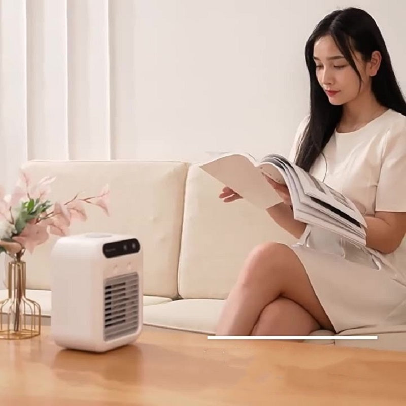 Portable Air Conditioner for Room & Office | Mini Air Cooler Fan with Water Cooling | Personal AC for Home & Car | Low Power Cooling - OwnzoKart