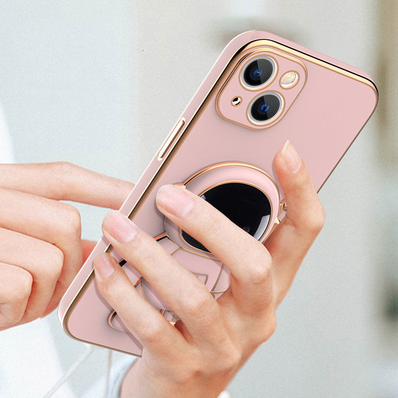 3D Astronaut Phone Case Anti-Drop Electroplating Bracket - OwnzoKart