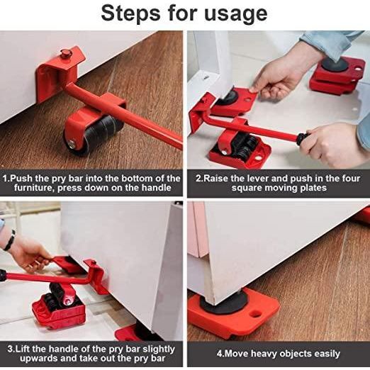 Heavy Duty Furniture Lifter & Mover Tool Set with Wheel Pads - OwnzoKart