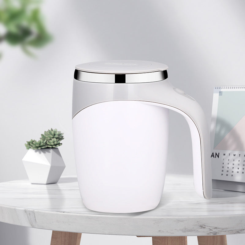 Rechargeable Automatic Self Stirring Coffee Mug | Electric Magnetic Stirring Cup 304 Stainless Steel | Portable Milkshake & Tea Mixing Cup 400ml - OwnzoKart
