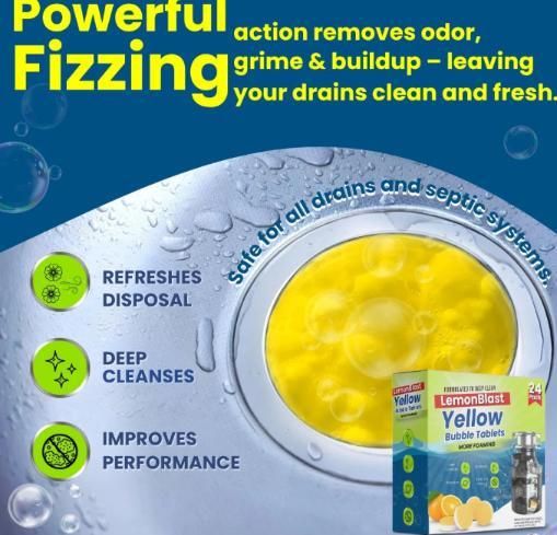 LemonBlast Yellow Bubble Tablets (24pc) - OwnzoKart