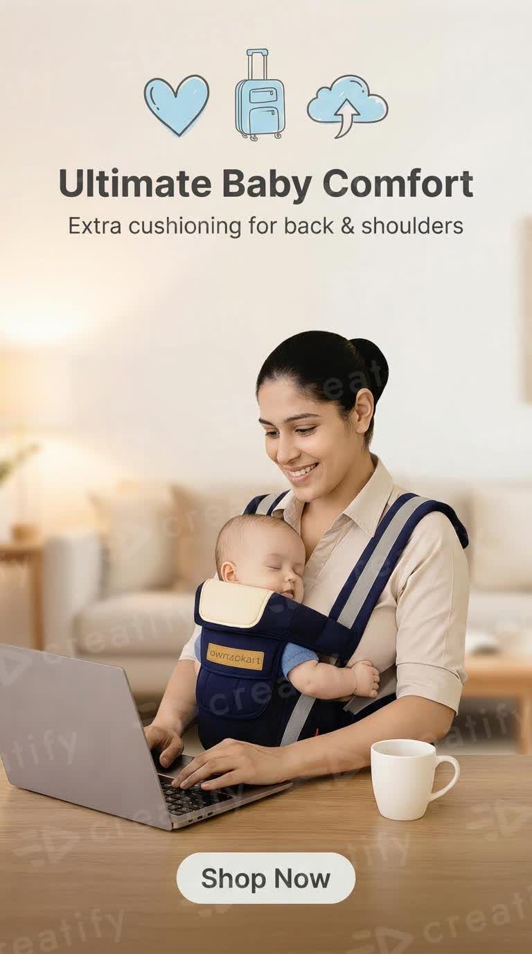 Baby Carrier™ – Ergonomic, Safe & Comfortable for Newborn to Toddler - OwnzoKart