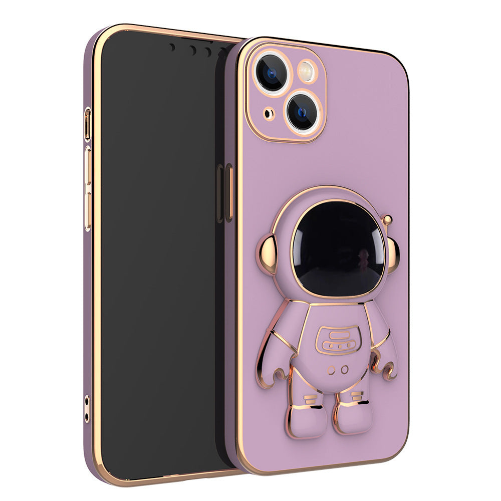 3D Astronaut Phone Case Anti-Drop Electroplating Bracket - OwnzoKart