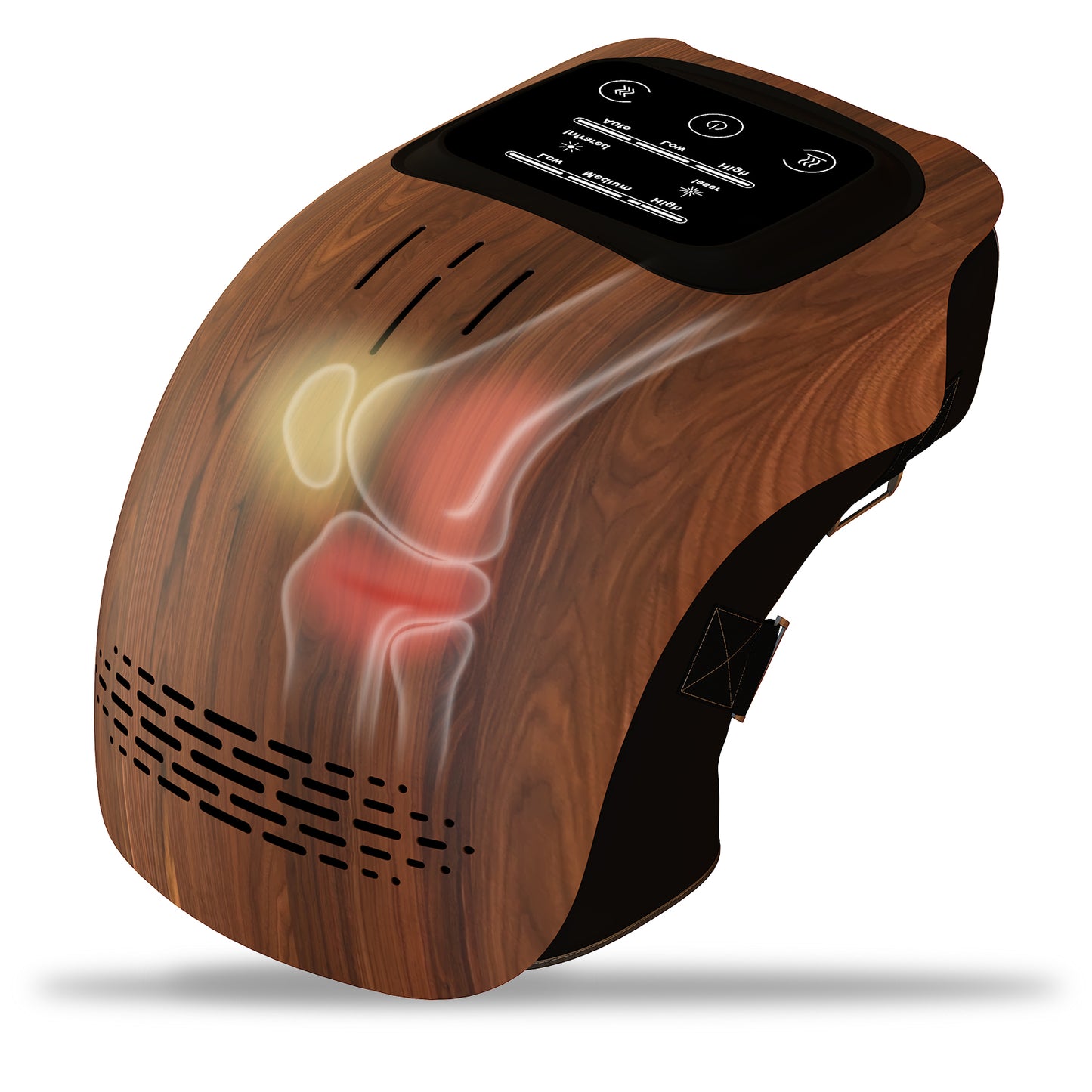 Rechargeable Intelligent Knee Massager with Heat & Vibration | Infrared Therapy Electric Knee Pain Relief Device | Portable Heating Knee Support for Home Use - OwnzoKart