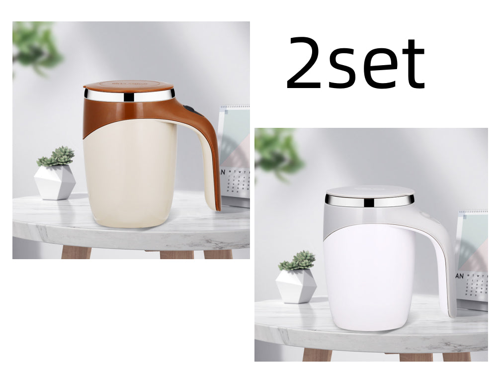 Rechargeable Automatic Self Stirring Coffee Mug | Electric Magnetic Stirring Cup 304 Stainless Steel | Portable Milkshake & Tea Mixing Cup 400ml - OwnzoKart