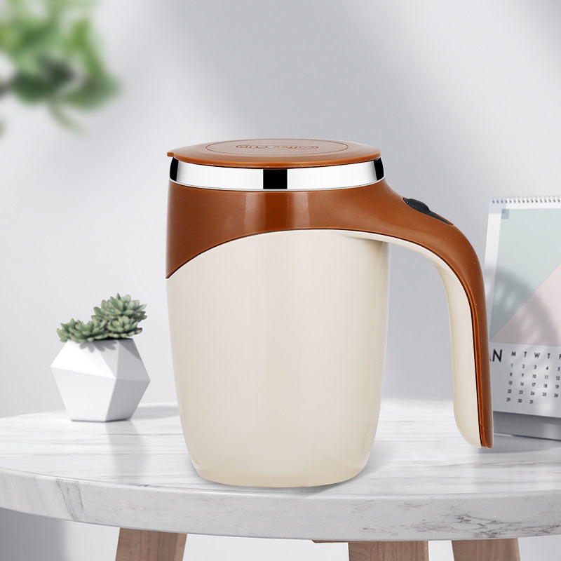Rechargeable Automatic Self Stirring Coffee Mug | Electric Magnetic Stirring Cup 304 Stainless Steel | Portable Milkshake & Tea Mixing Cup 400ml - OwnzoKart