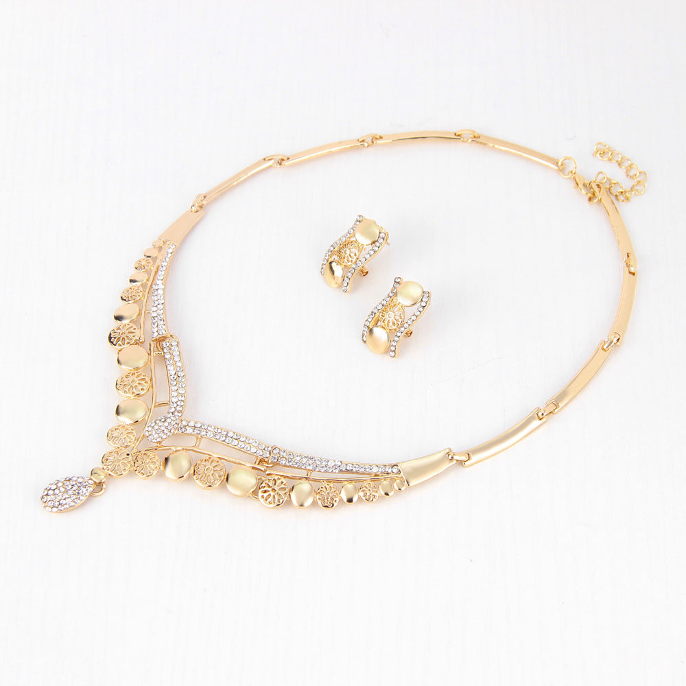 New European And American Exaggerated Jewelry Sets, Women's Bridal Jewelry Four Sets - OwnzoKart