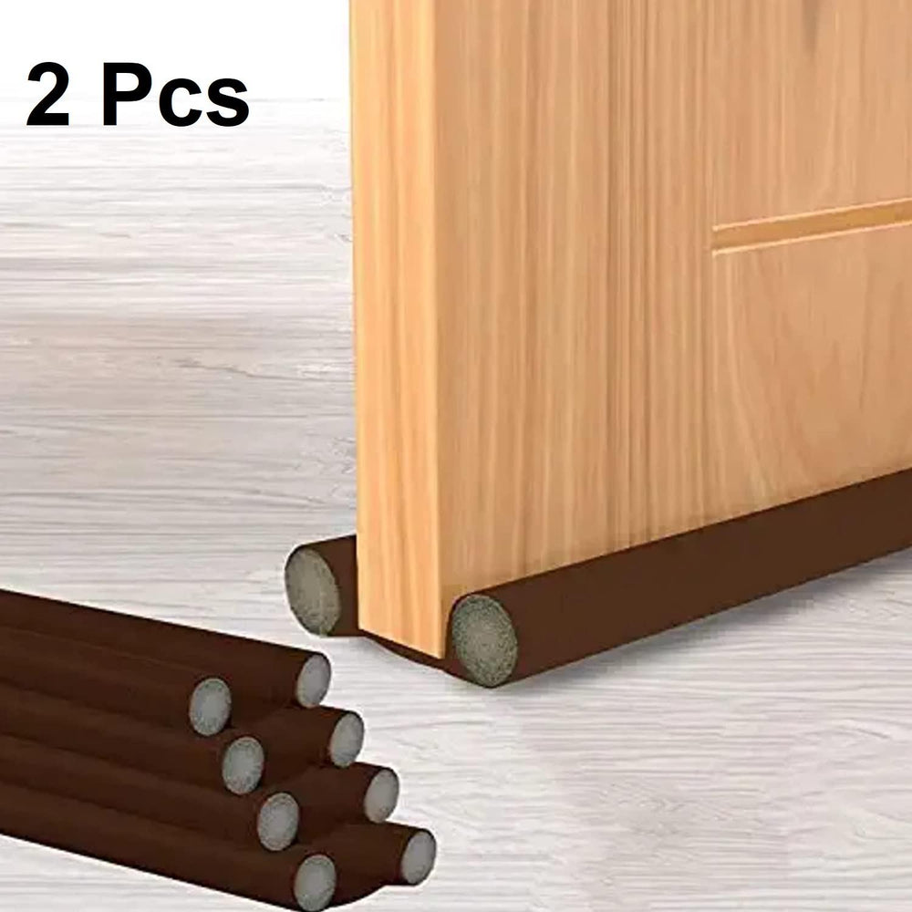 Best Brown Door Draft Guard - Soundproof & Waterproof Door Gap Sealer (Pack of 2) - OwnzoKart