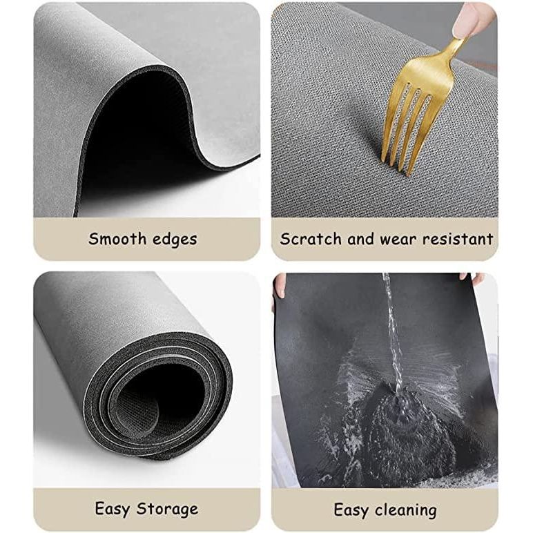 Quick-Drying Mat - Pack of 2 (Assorted Colors) | Ideal for Home and Travel - OwnzoKart