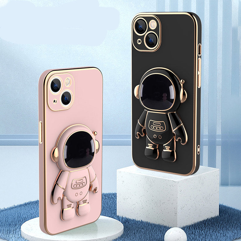 3D Astronaut Phone Case Anti-Drop Electroplating Bracket - OwnzoKart