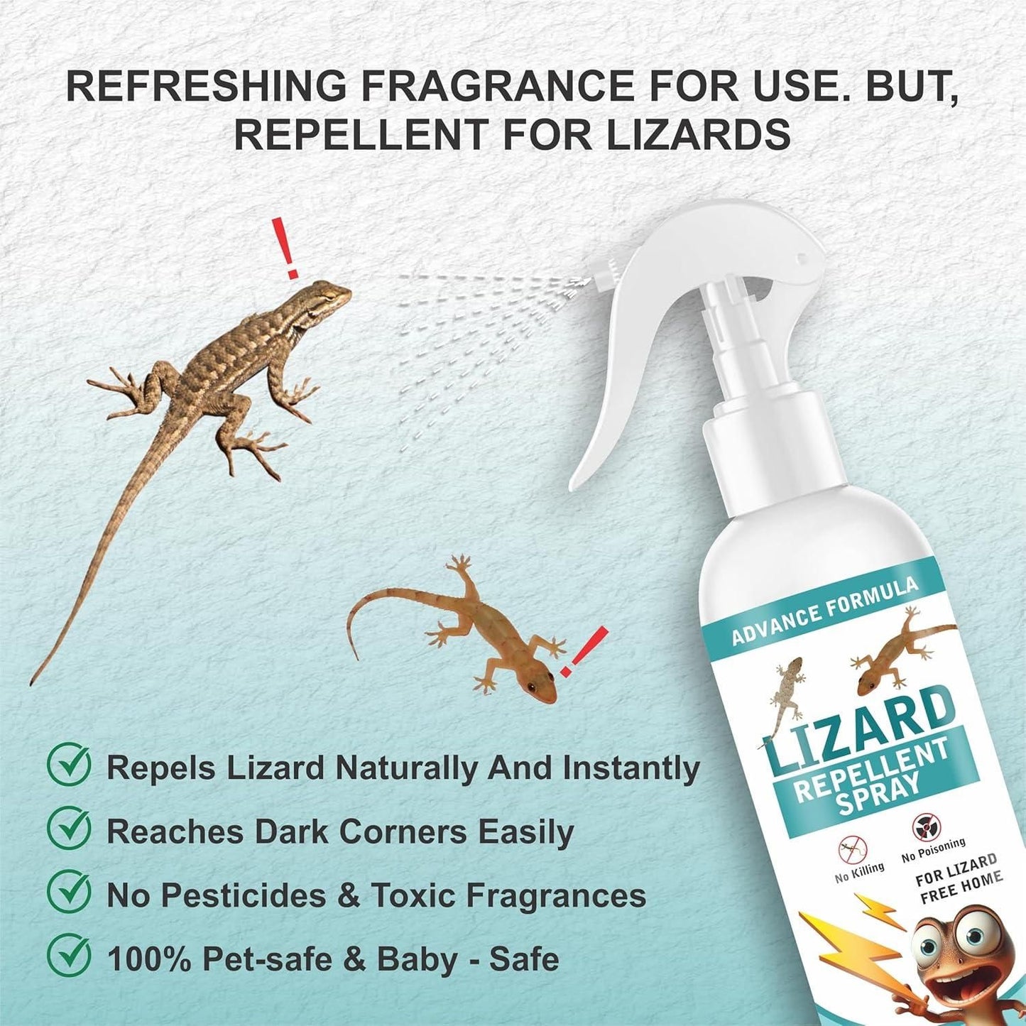 Lizard Repellent for Home Spray Pest Control 250ML (Pack of 2) - OwnzoKart