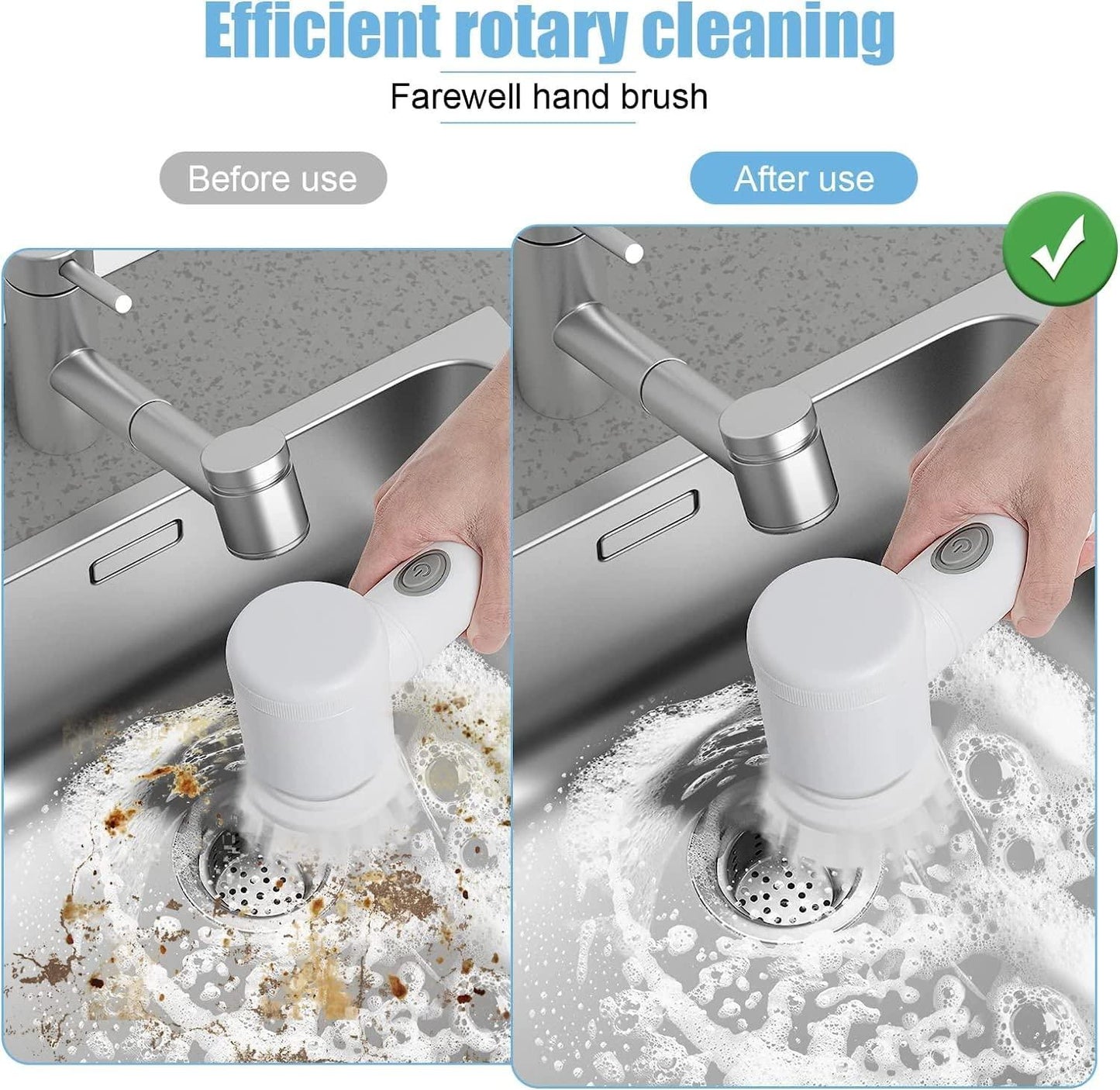 Best Handheld Bathroom Cleaning Brush 5 in 1 - OwnzoKart