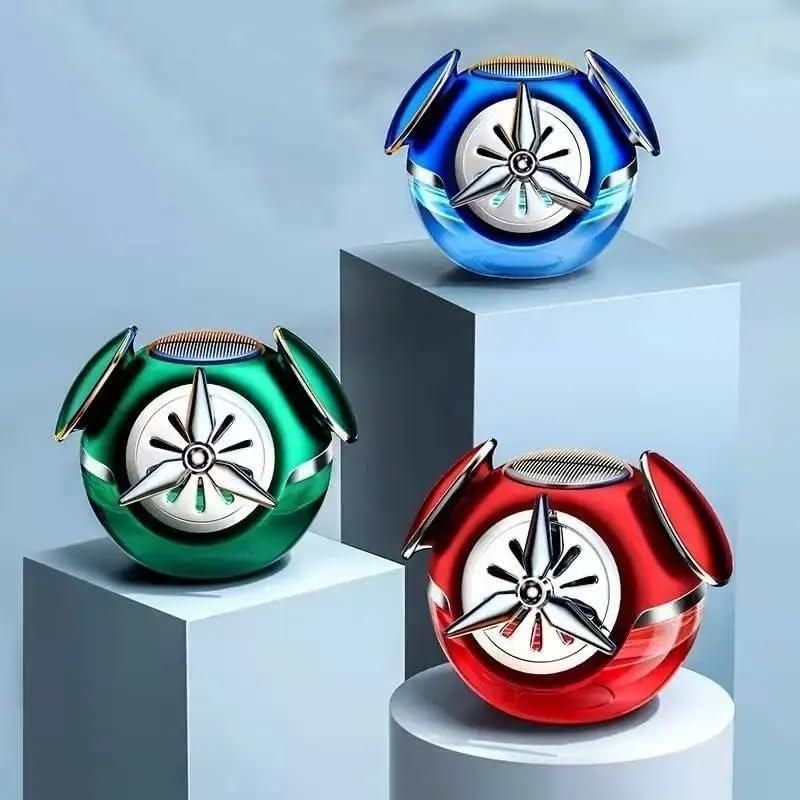 Powered Liquid Car Perfume - Auto Rotation Fan for Car Dashboard - OwnzoKart