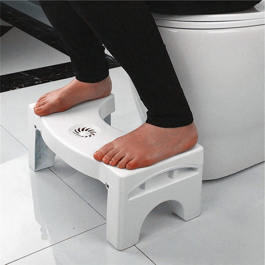 Plastic Foldable Anti-Constipation Potty Training Stool with Air Freshener Slot - OwnzoKart
