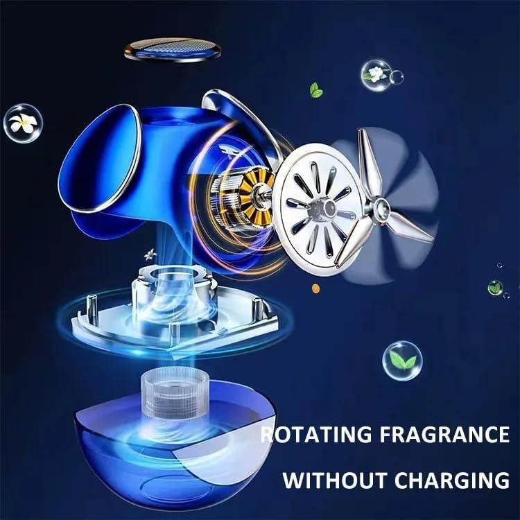 Powered Liquid Car Perfume - Auto Rotation Fan for Car Dashboard - OwnzoKart