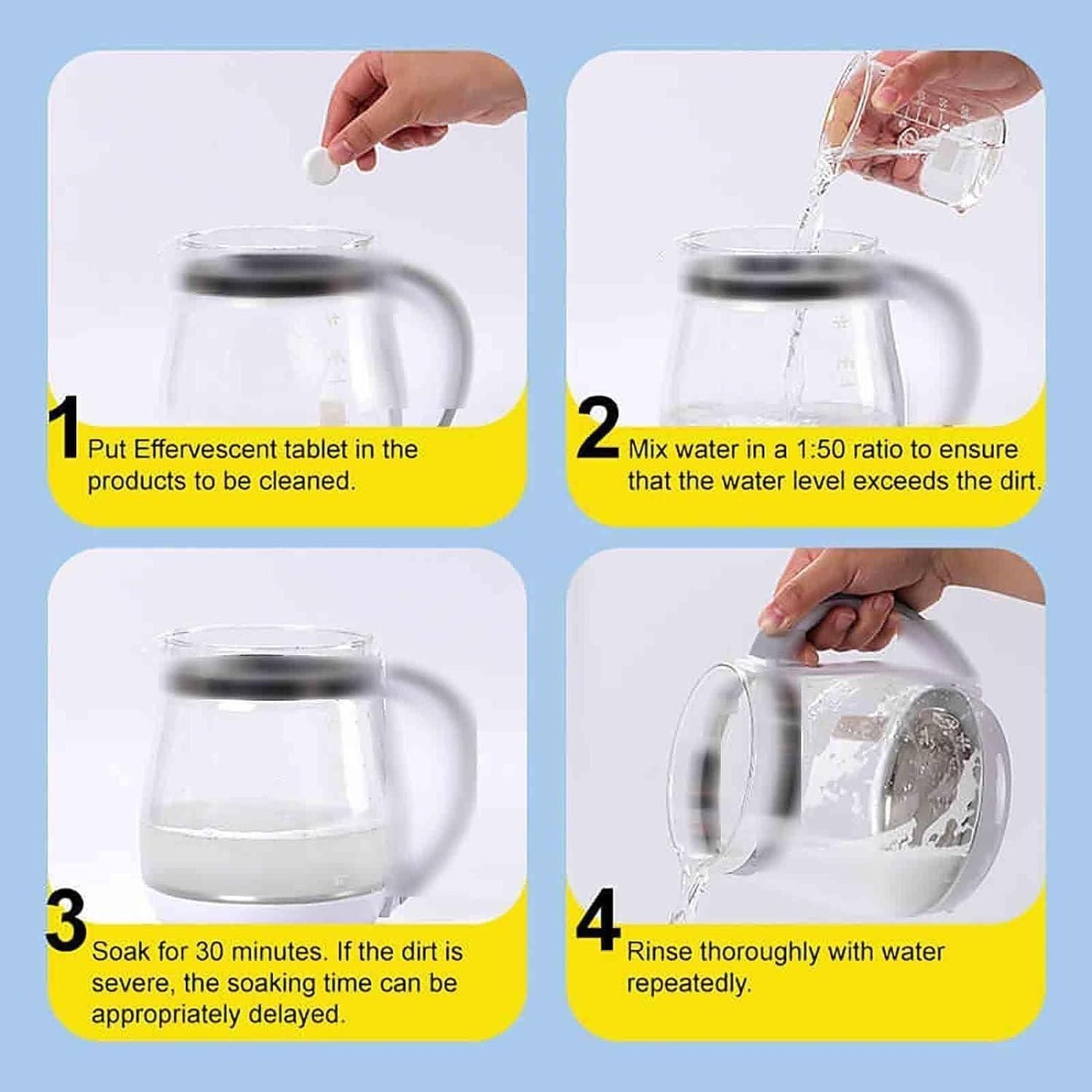 Active Oxygen Descaling Scale Remover,Kitchen Tablets (10 Pcs) - OwnzoKart