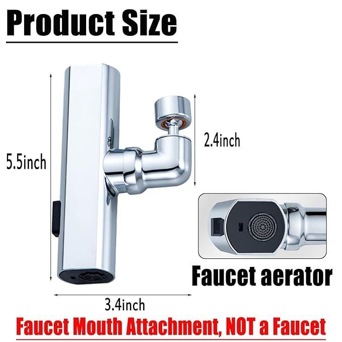 3 in 1 360 Waterfall Kitchen Faucet, Touch Faucet, Extender for Kitchen Sink - OwnzoKart