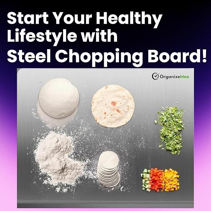Stainless Steel Chopping Board (35x31cm) - OwnzoKart