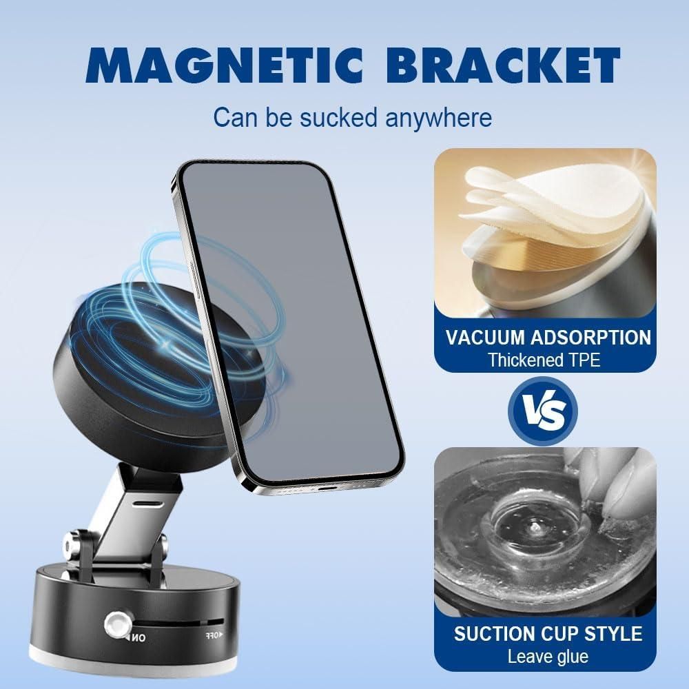 Vacuum Magnetic Suction Phone Holder - OwnzoKart