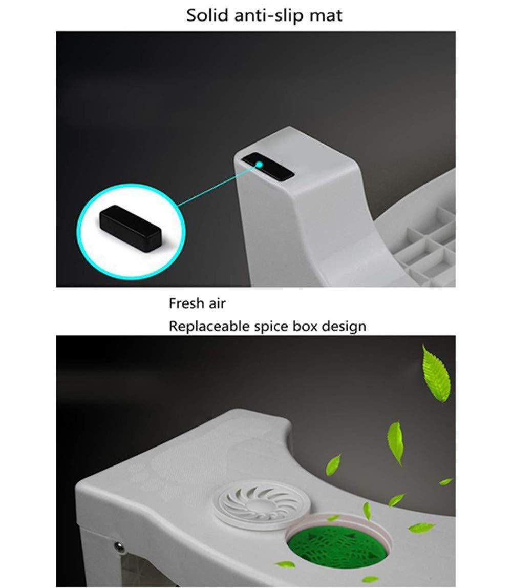 Plastic Foldable Anti-Constipation Potty Training Stool with Air Freshener Slot - OwnzoKart