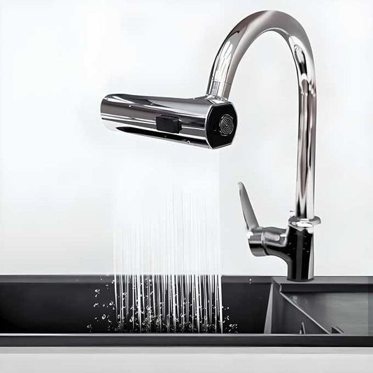 3 in 1 360 Waterfall Kitchen Faucet, Touch Faucet, Extender for Kitchen Sink - OwnzoKart