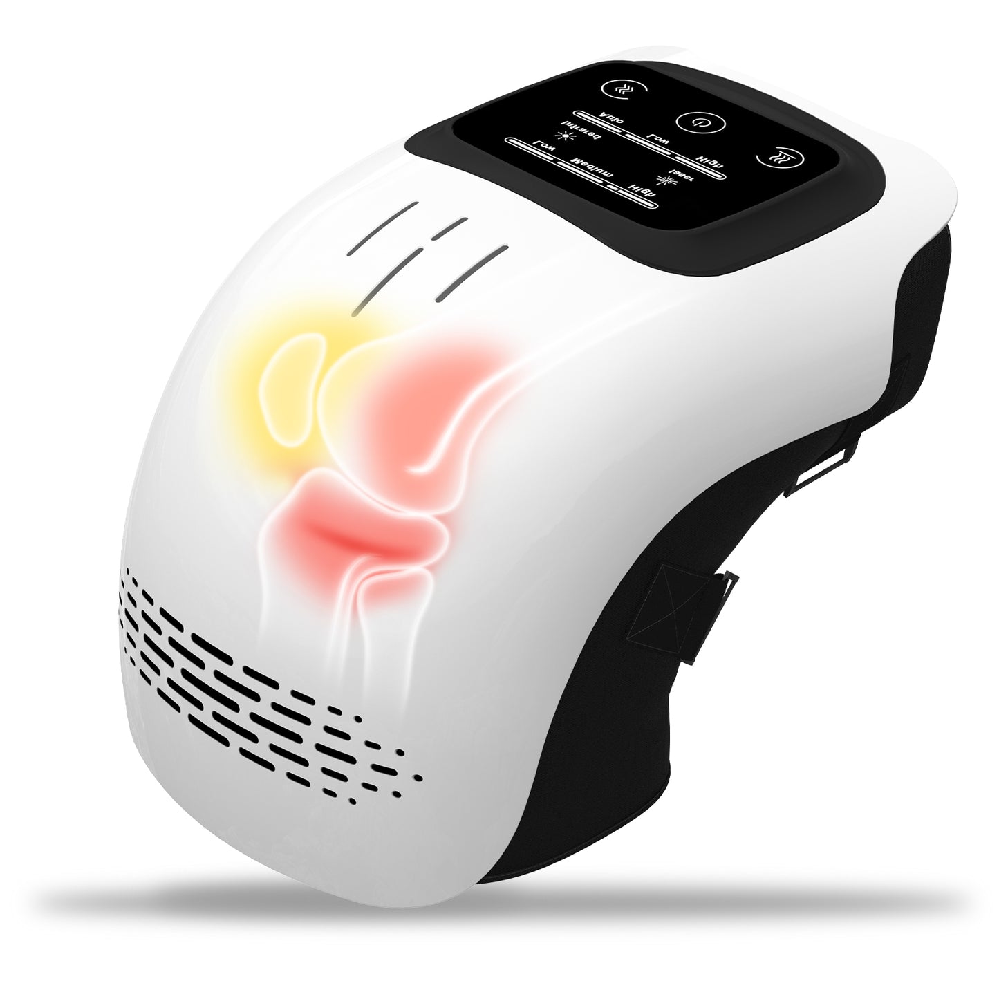 Rechargeable Intelligent Knee Massager with Heat & Vibration | Infrared Therapy Electric Knee Pain Relief Device | Portable Heating Knee Support for Home Use - OwnzoKart