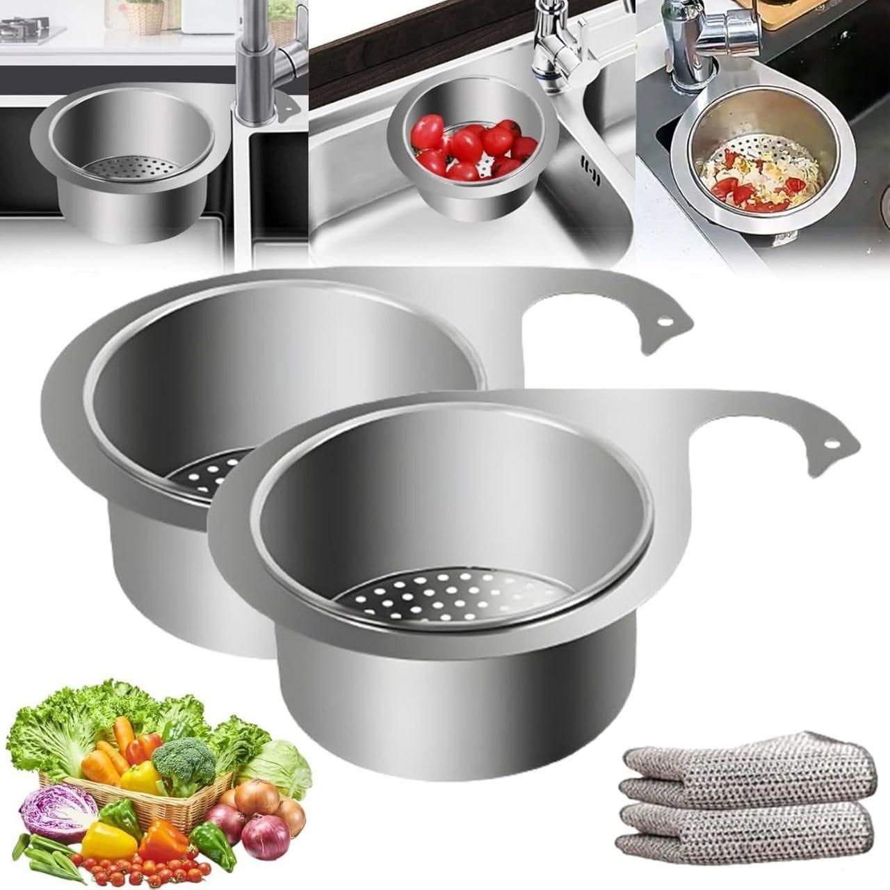 Stainless Steel Swan Drain Basket Sink Strainer - OwnzoKart