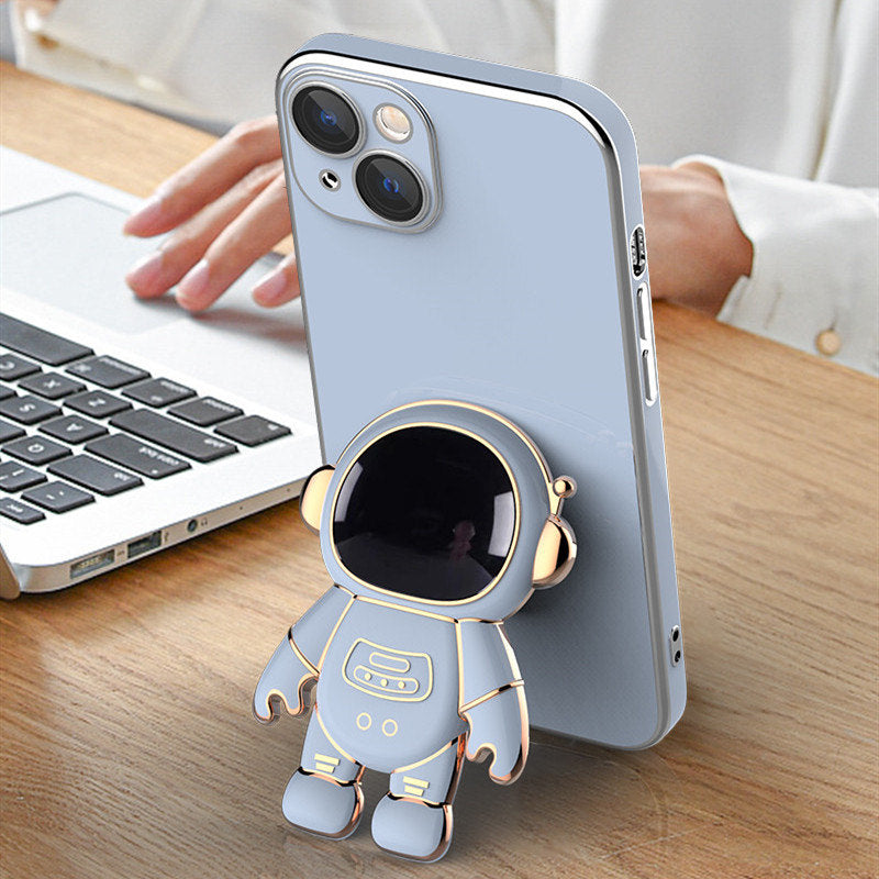 3D Astronaut Phone Case Anti-Drop Electroplating Bracket - OwnzoKart