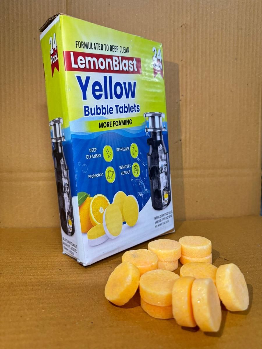 LemonBlast Yellow Bubble Tablets (24pc) - OwnzoKart