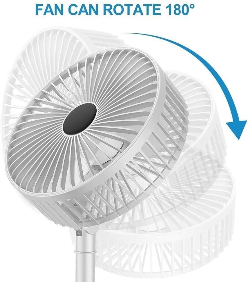 POWERFUL RECHARGEABLE HIGH SPEED TABLE DESK FAN™ – Portable USB Cooling Fan for Home & Office (Lightweight & Compact Design) - OwnzoKart