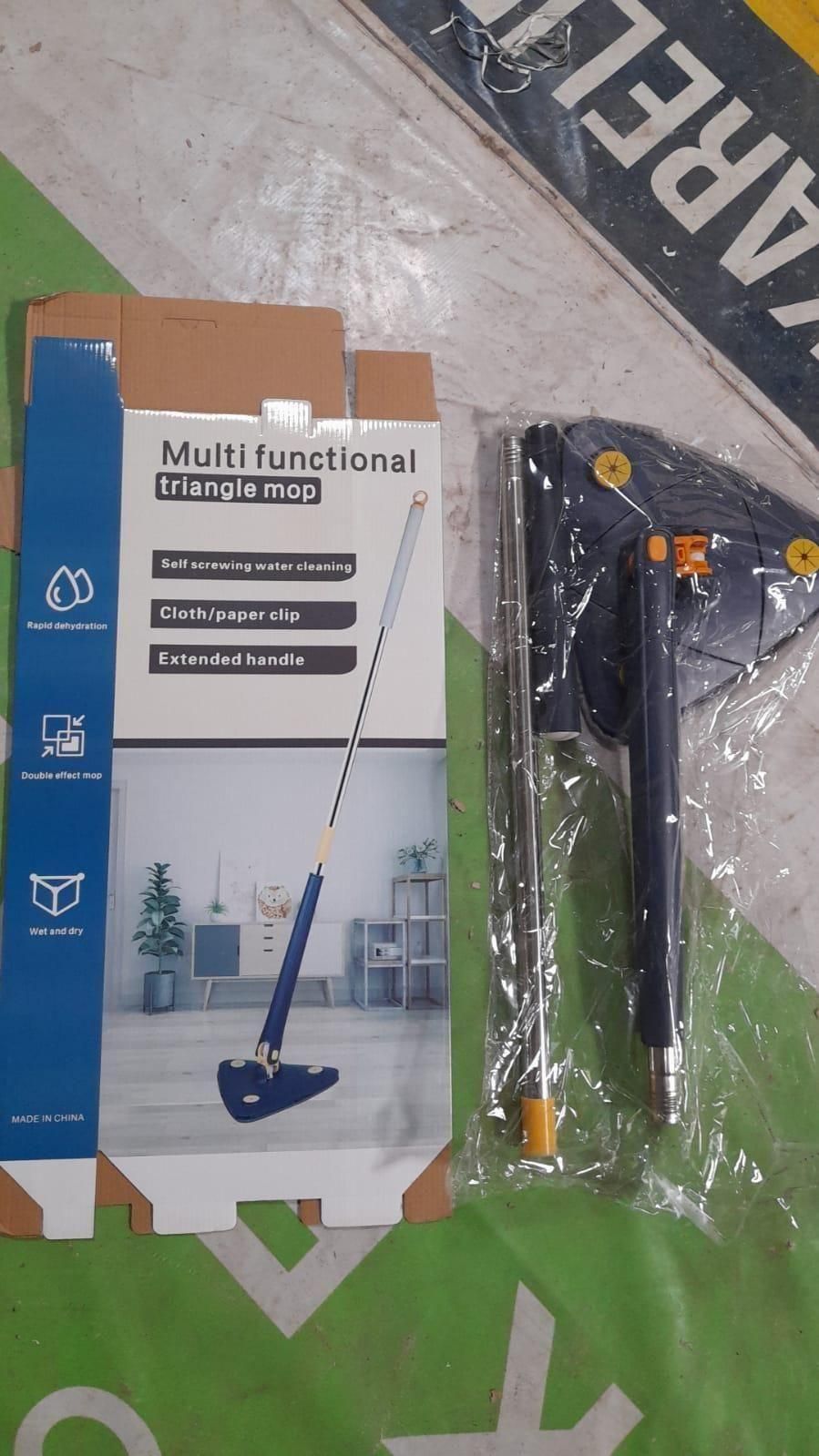 Blue Squeezing Triangle Cleaning Mop - OwnzoKart