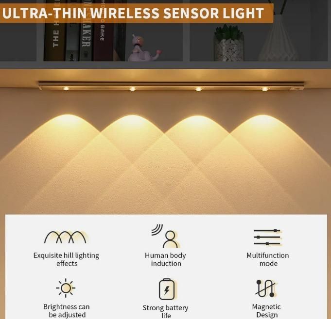 LED PIR Motion Sensor Cabinet  With USB Rechargeble - OwnzoKart