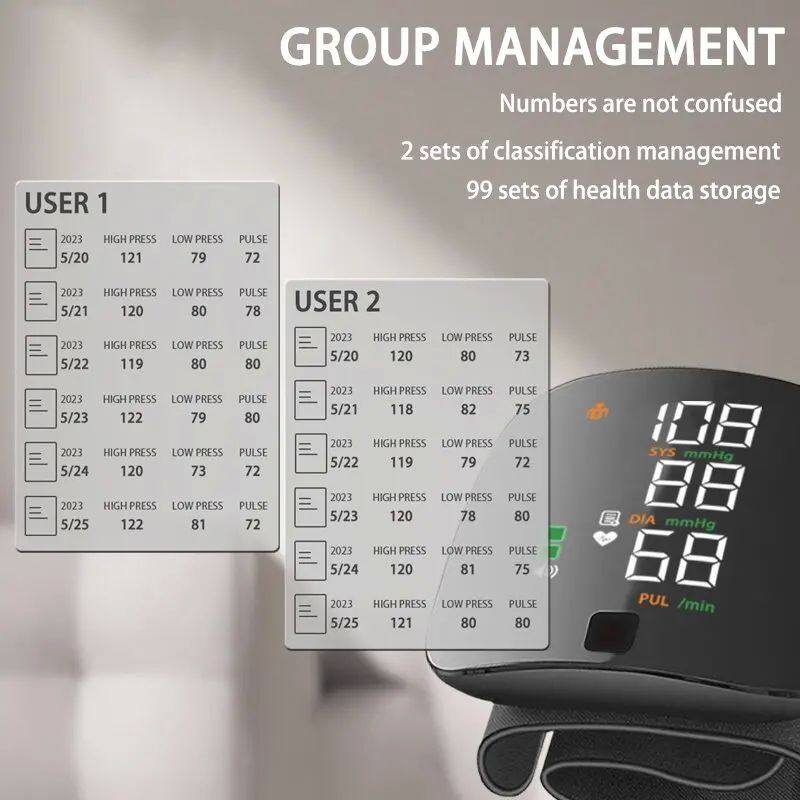 Digital Rechargeable Wrist Blood Pressure Monitor™ - OwnzoKart