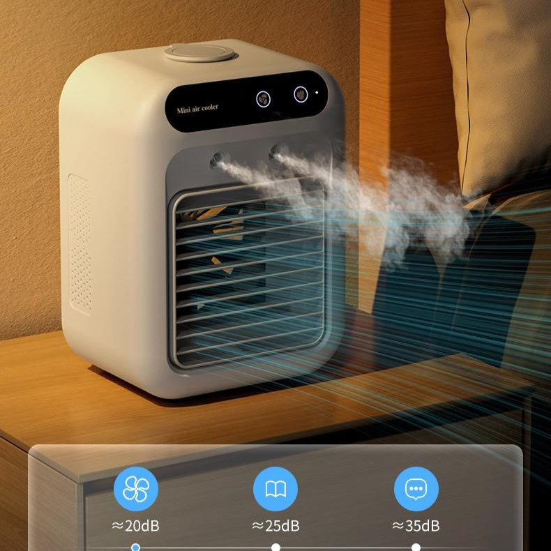 Portable Air Conditioner for Room & Office | Mini Air Cooler Fan with Water Cooling | Personal AC for Home & Car | Low Power Cooling - OwnzoKart