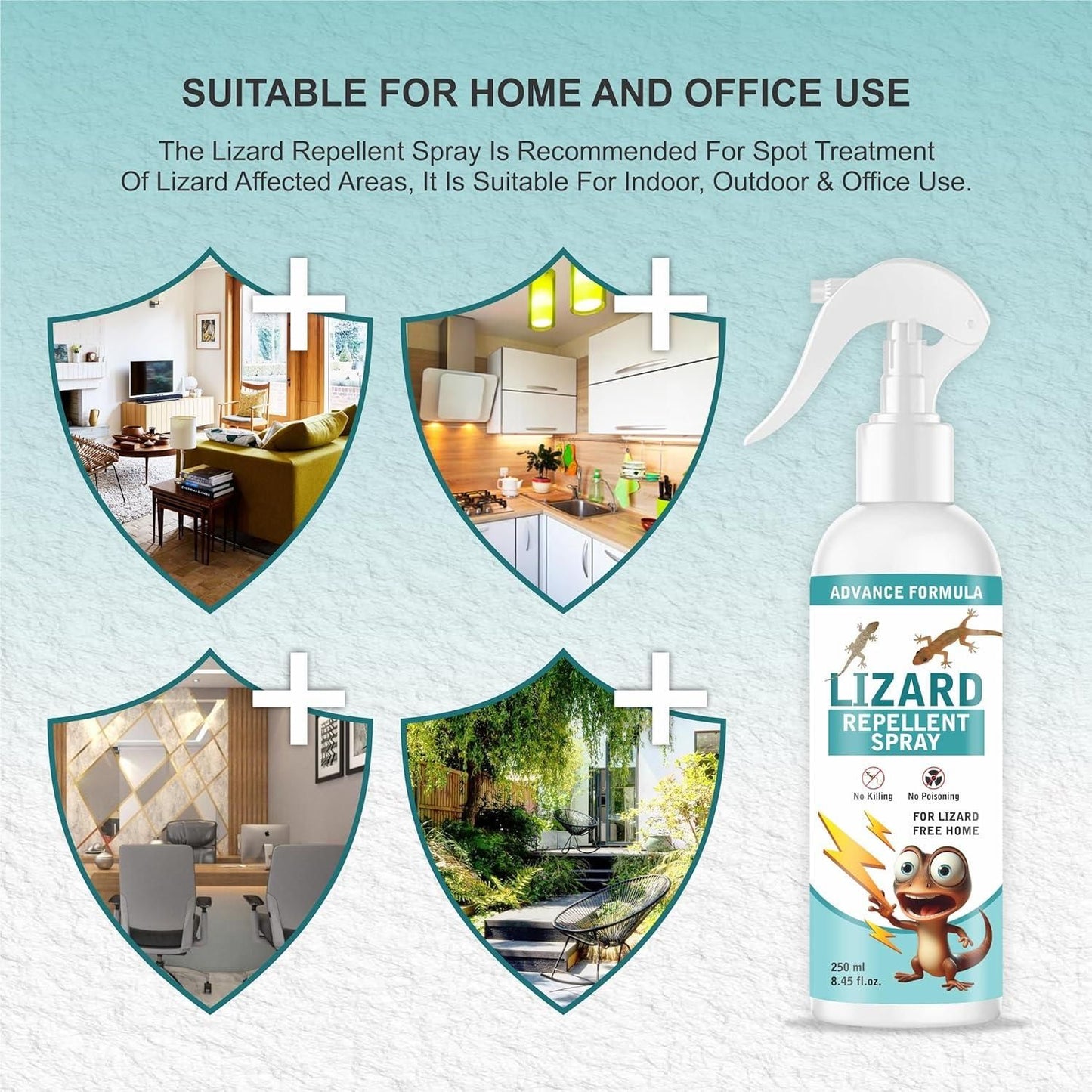 Lizard Repellent for Home Spray Pest Control 250ML (Pack of 2) - OwnzoKart