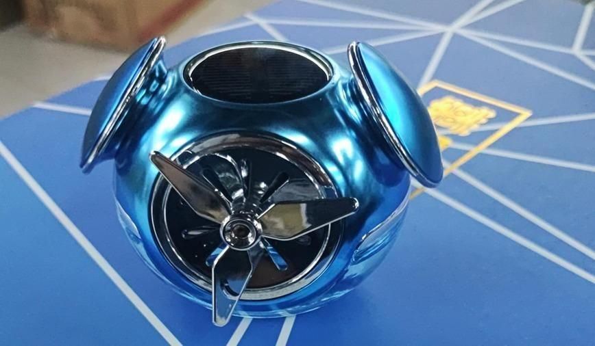 Powered Liquid Car Perfume - Auto Rotation Fan for Car Dashboard - OwnzoKart