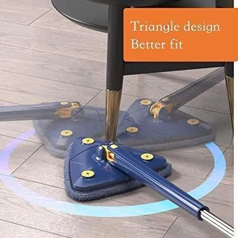 Blue Squeezing Triangle Cleaning Mop - OwnzoKart