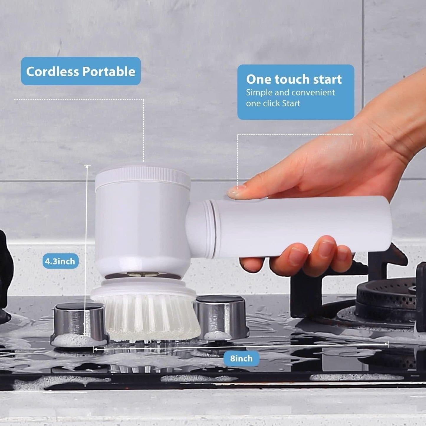 Best Handheld Bathroom Cleaning Brush 5 in 1 - OwnzoKart